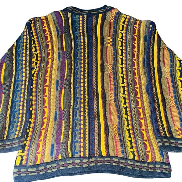 Vintage Other - Vintage 90s Cosi Crest Multicolor Coogi Fresh Prince Ugly Sweater Large